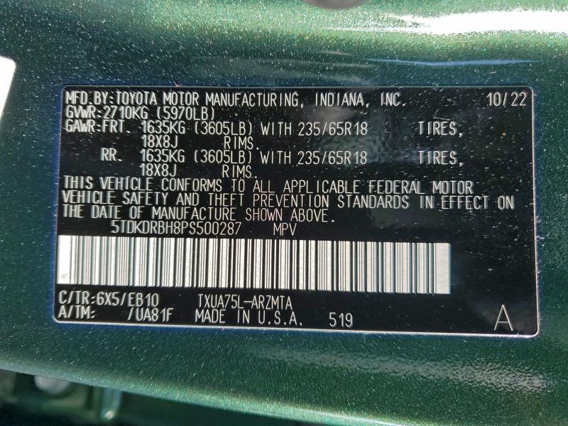 2023 TOYOTA HIGHLANDER #3309350965