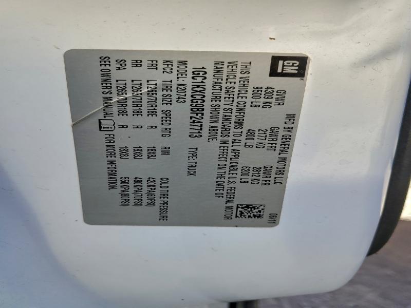 2011 CHEVROLET SILVERADO #3309608558