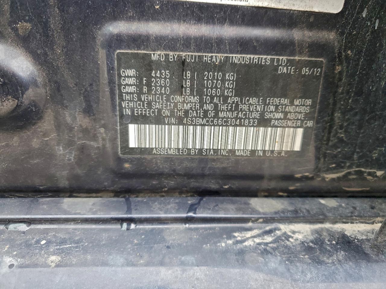 SUBARU LEGACY 2.5I PREMIUM