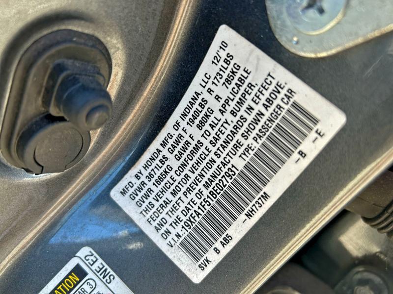 2011 HONDA CIVIC LX #3312675216