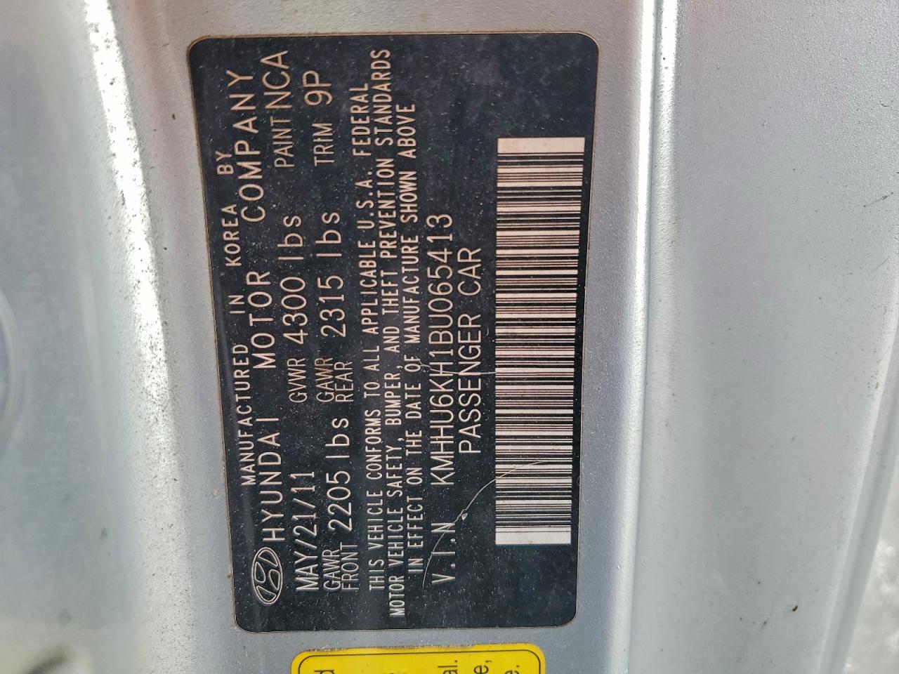 HYUNDAI GENESIS 3.8L