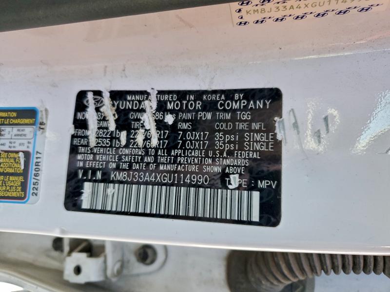 2016 HYUNDAI TUCSON LIM #3304023636