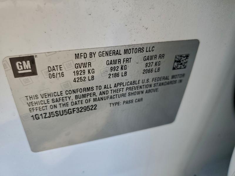 2016 CHEVROLET MALIBU HYB #3303817437