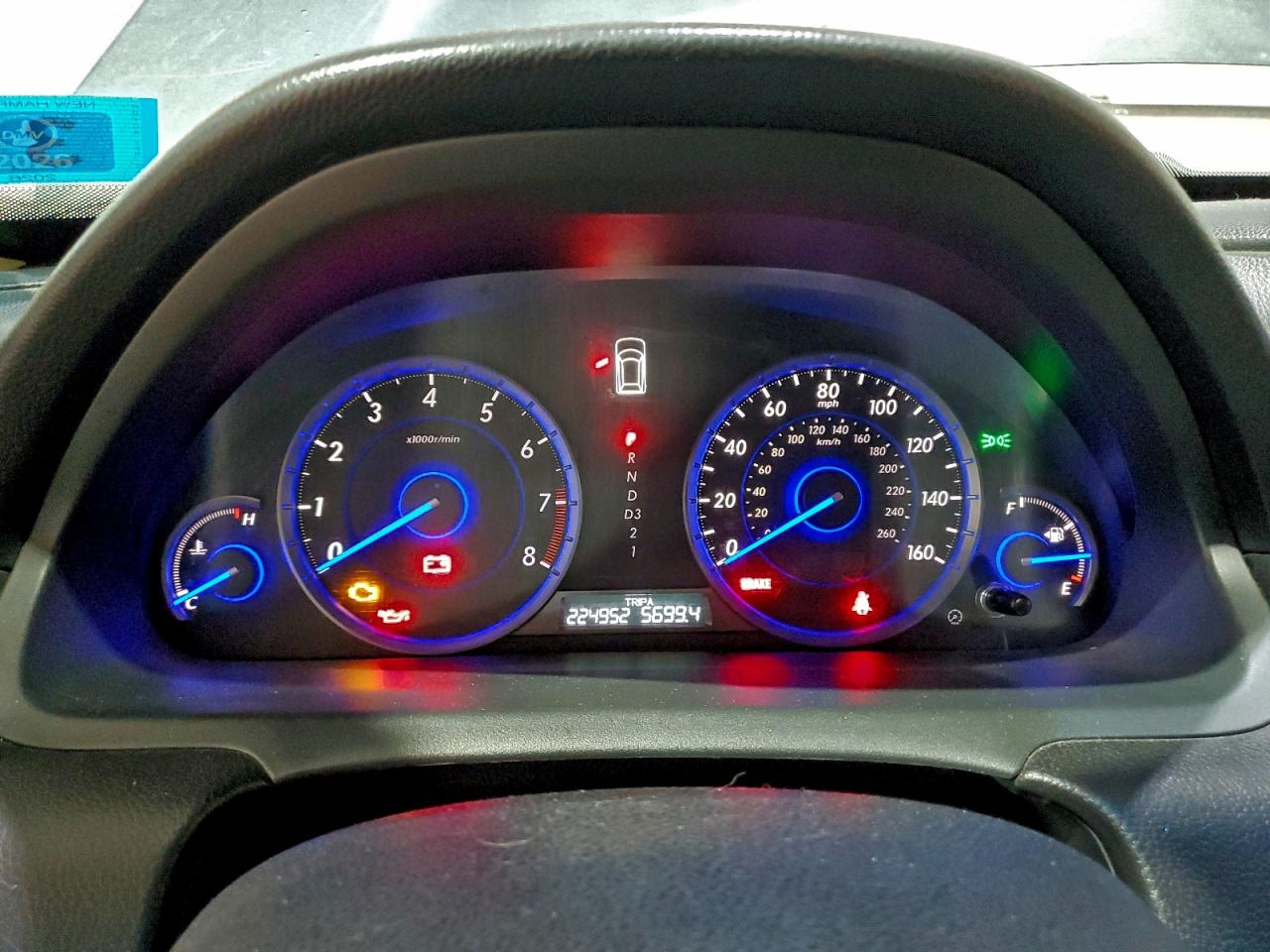 Lot #3316807402 2010 HONDA ACCORD CRO