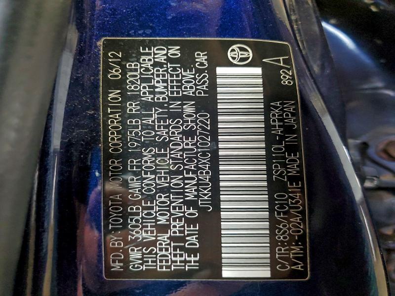 2012 TOYOTA SCION XD #3316771428