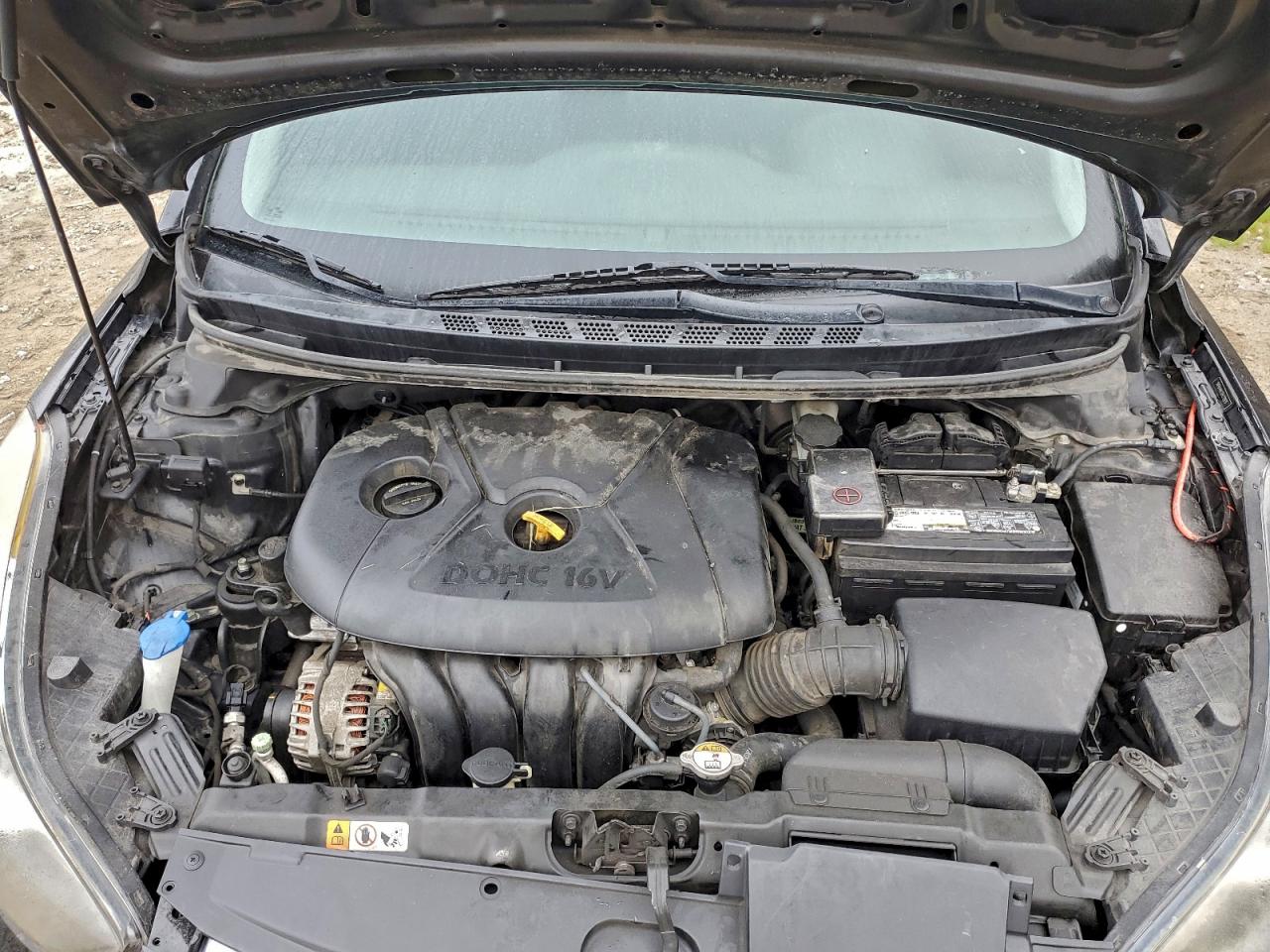 Lot #3318020374 2013 HYUNDAI ELANTRA GL