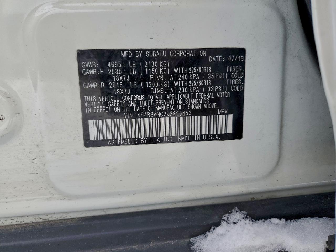 SUBARU OUTBACK 2.5I LIMITED