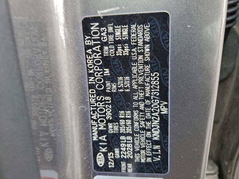 2016 KIA SOUL #3305302341