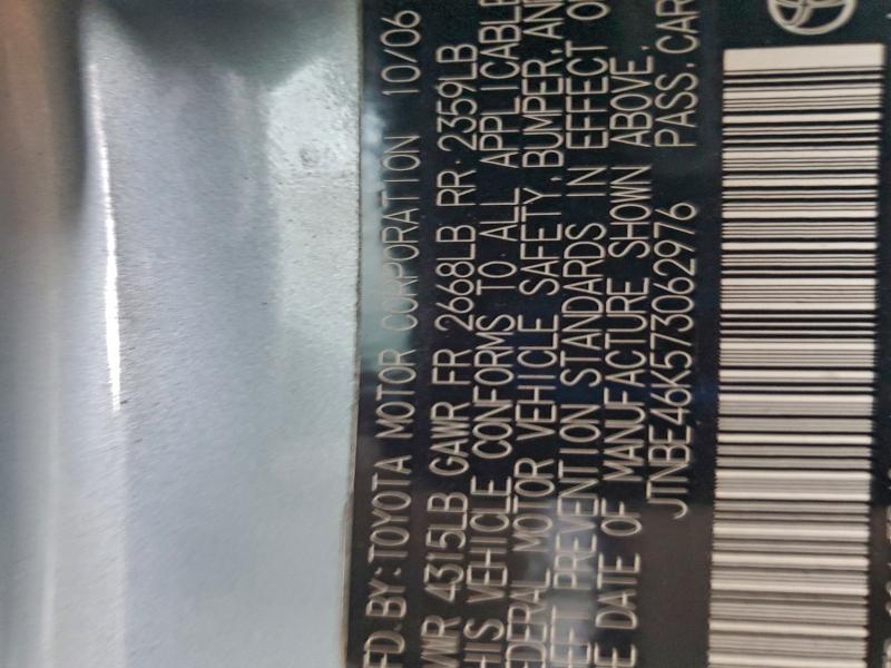 2007 TOYOTA CAMRY CE #3318898920