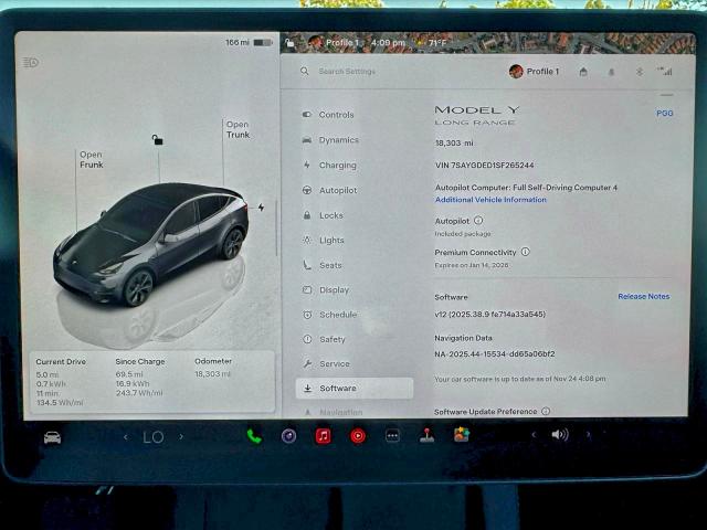2025 TESLA MODEL Y #3308243185