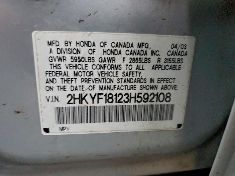 2003 HONDA PILOT LX #3309521584