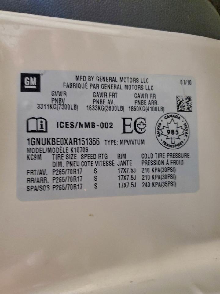 CHEVROLET TAHOE K1500 LT