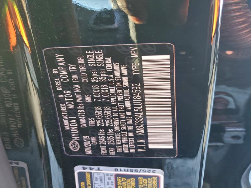 2020 HYUNDAI TUCSON LIM #3312332771