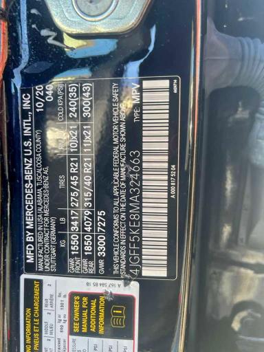 2021 MERCEDES-BENZ GLS 450 4M #3304793326