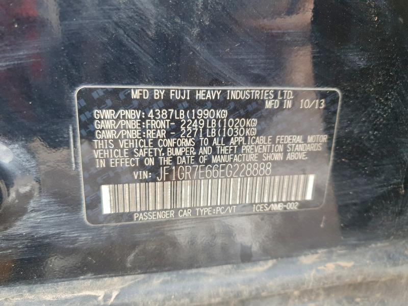 2014 SUBARU IMPREZA WR #3308778043