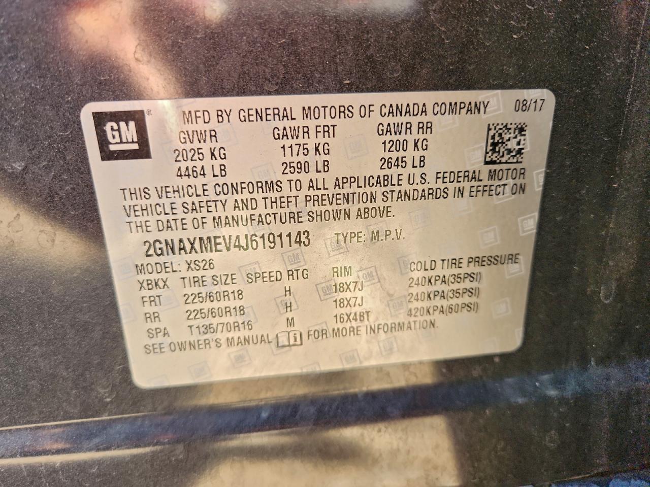 CHEVROLET EQUINOX PREMIER