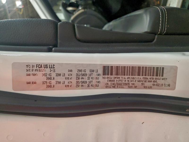 2016 JEEP GRAND CHER #3315897096