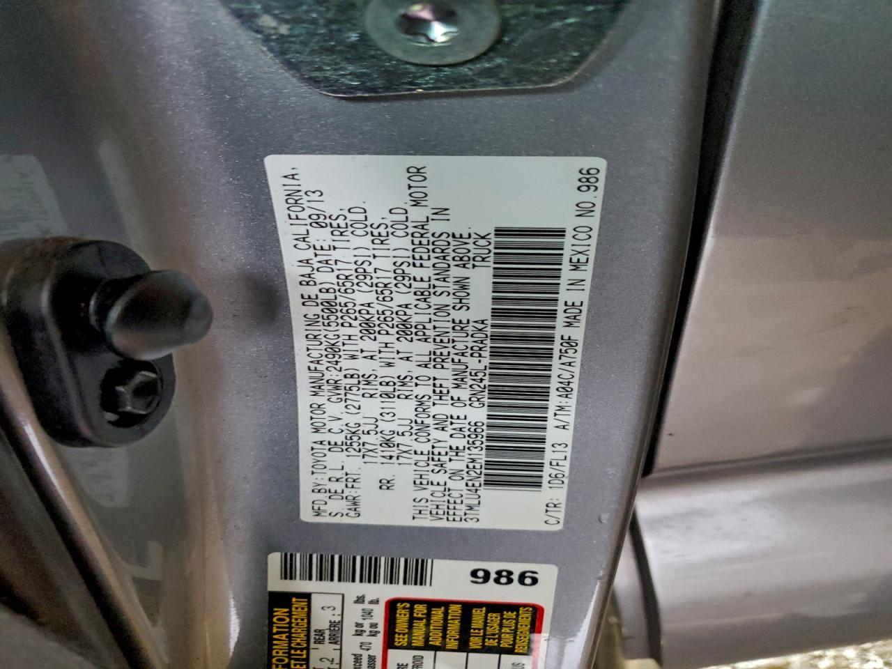 TOYOTA TACOMA DOUBLE CAB