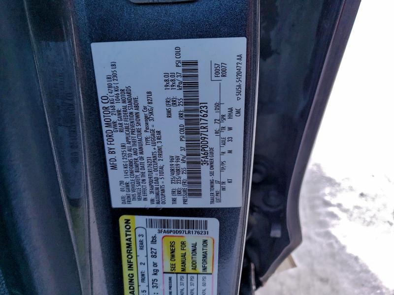 2020 FORD FUSION TIT #3304736916