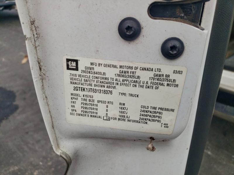 2003 GMC NEW SIERRA #3305244016