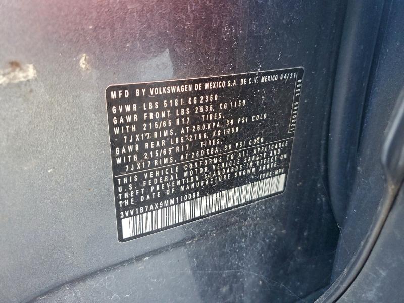 2021 VOLKSWAGEN TIGUAN S #3316738433