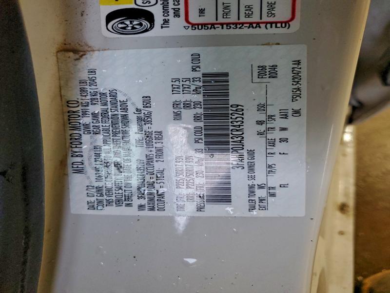 2012 FORD FUSION SEL #3302644016