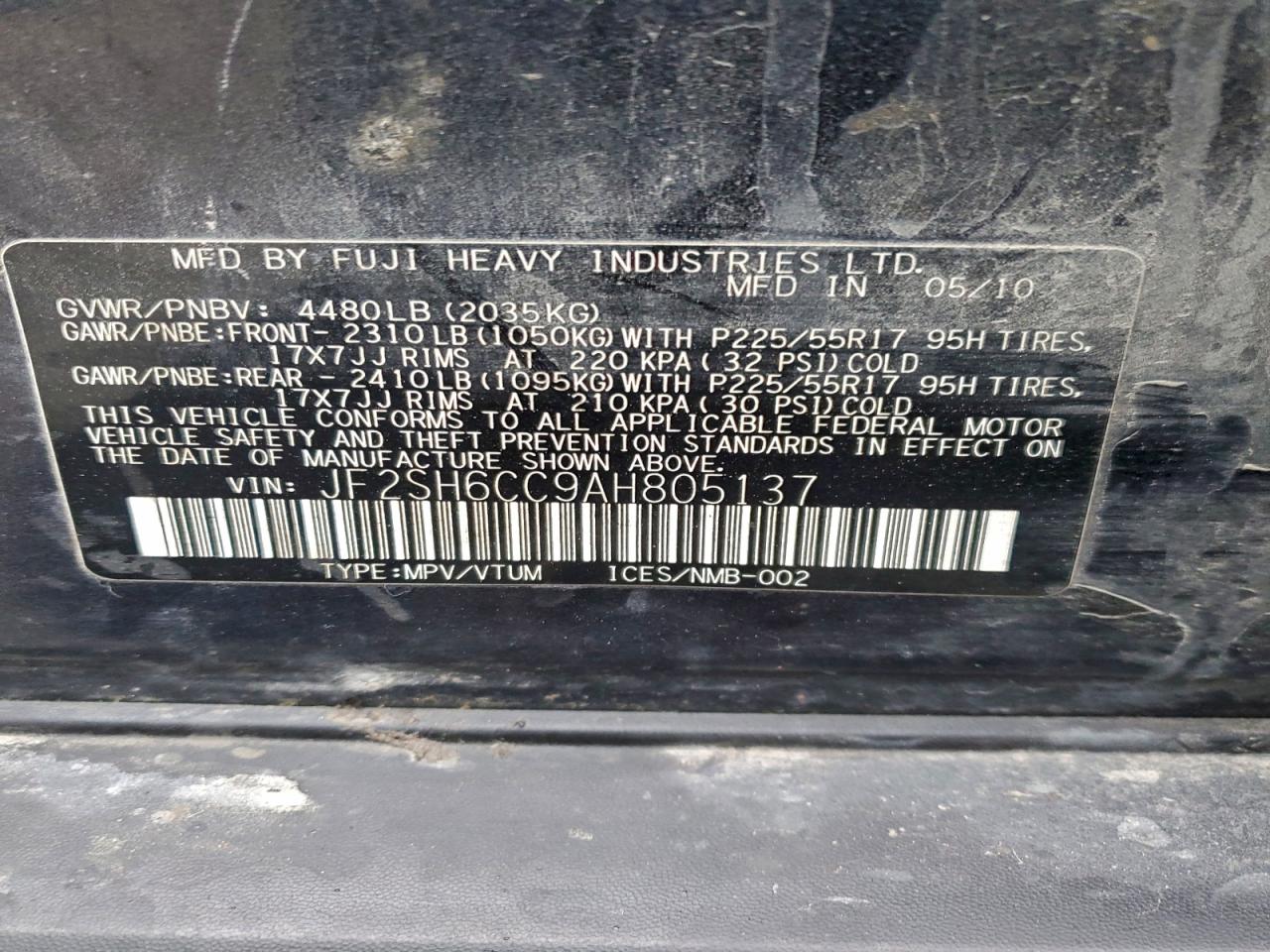 SUBARU FORESTER 2.5X PREMIUM