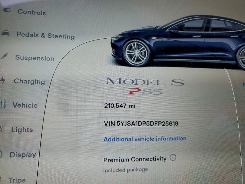 2013 TESLA MODEL S #3305369307