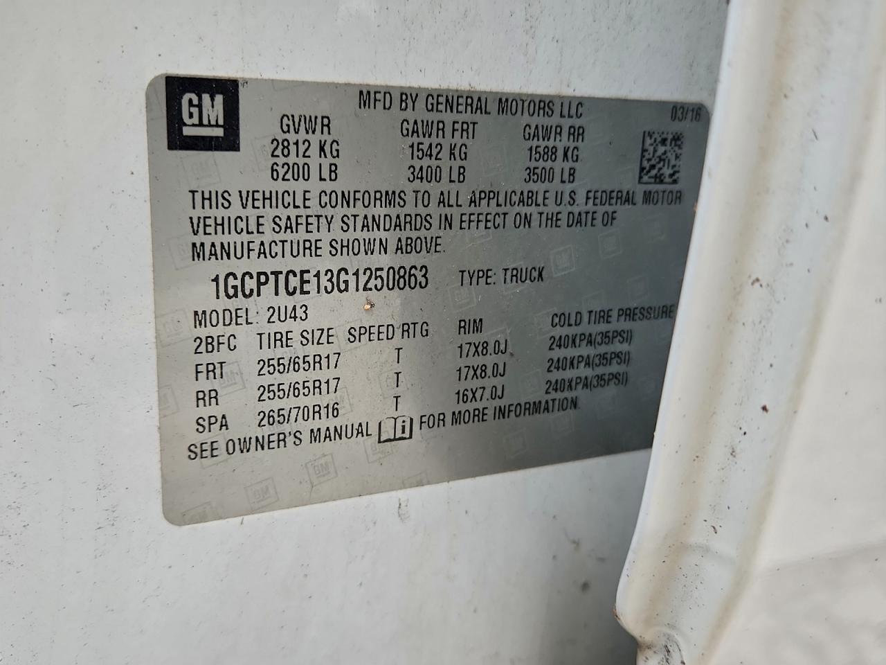 CHEVROLET COLORADO LT