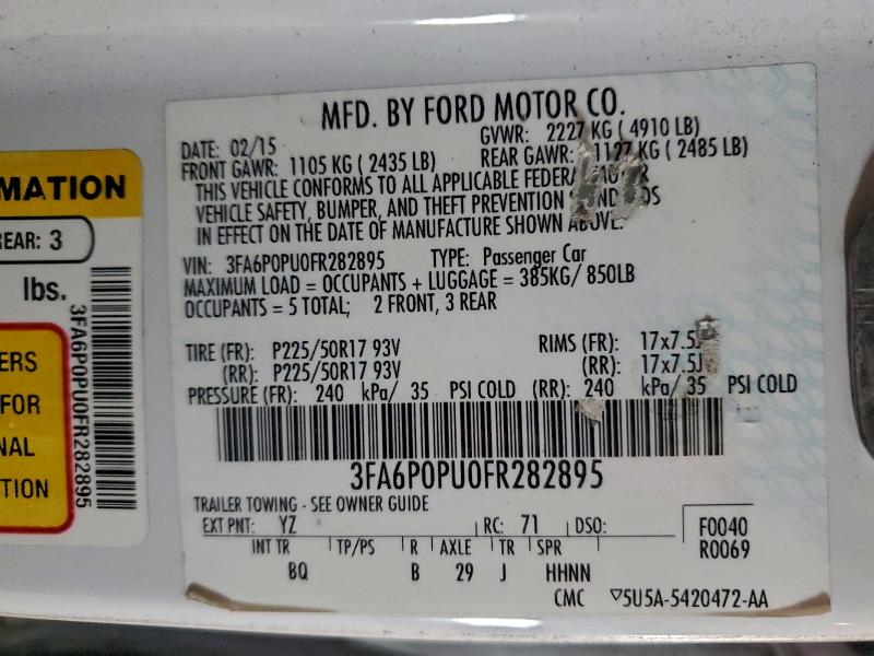 2015 FORD FUSION SE #3305478080