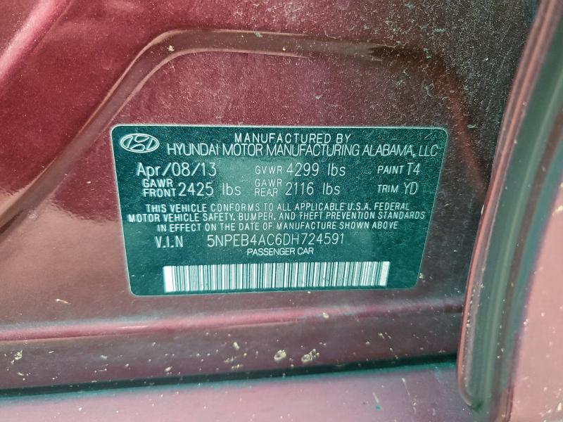 2013 HYUNDAI SONATA GLS #3318863956
