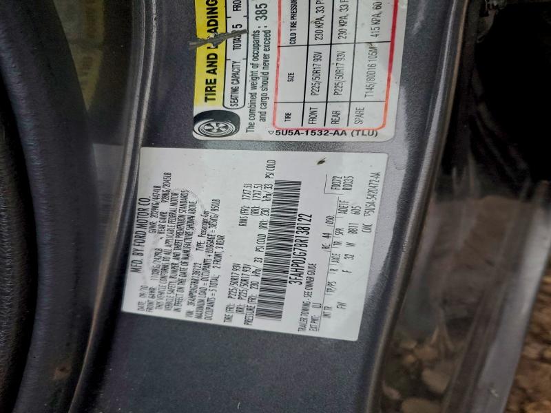 2011 FORD FUSION SEL #3317706122