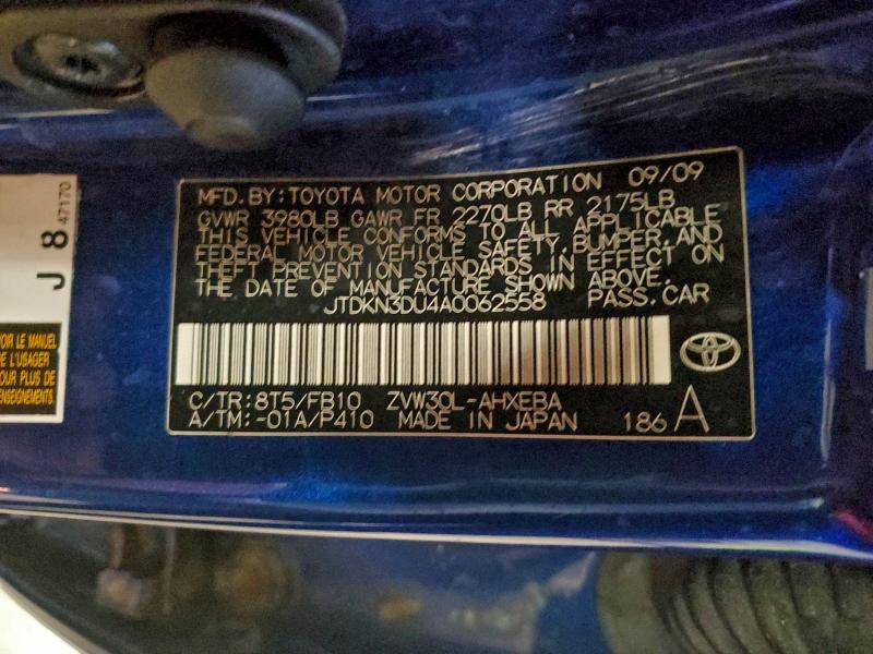 2010 TOYOTA PRIUS #3317004239