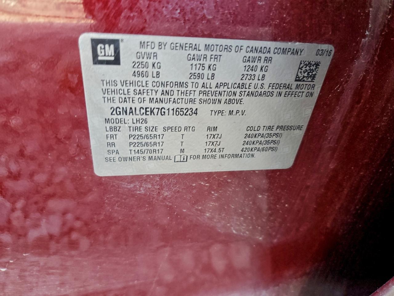 CHEVROLET EQUINOX LT