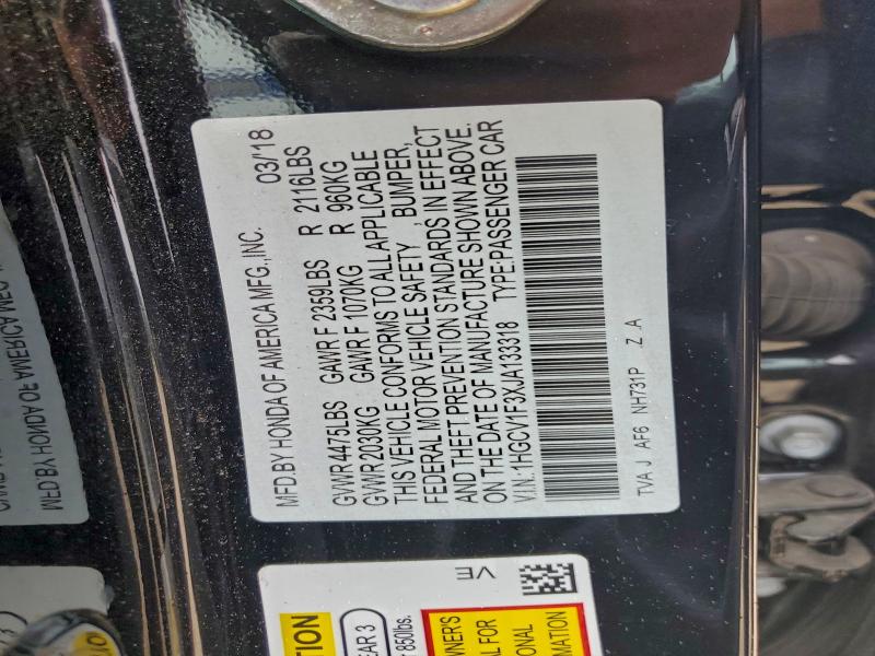 2018 HONDA ACCORD SPO #3304805331