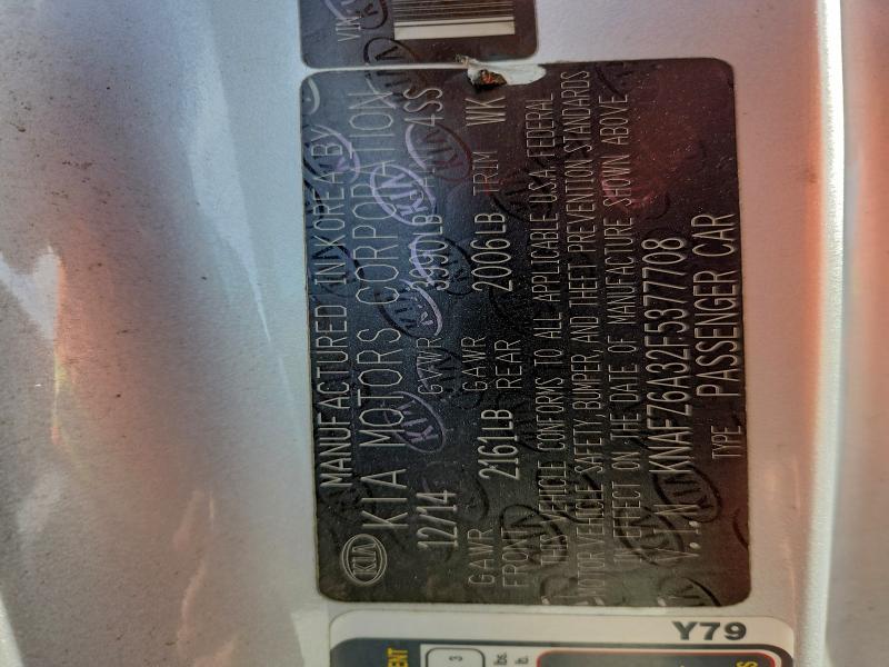 2015 KIA FORTE SX #3305360300