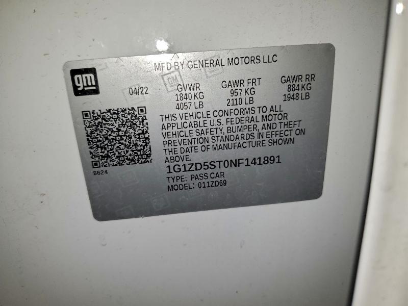 2022 CHEVROLET MALIBU LT #3316726419