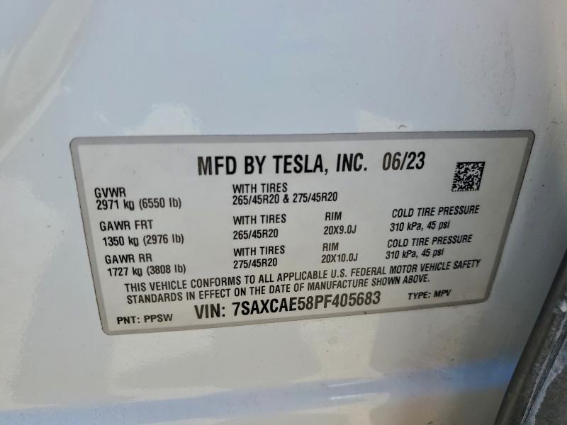 2023 TESLA MODEL X #3302796922