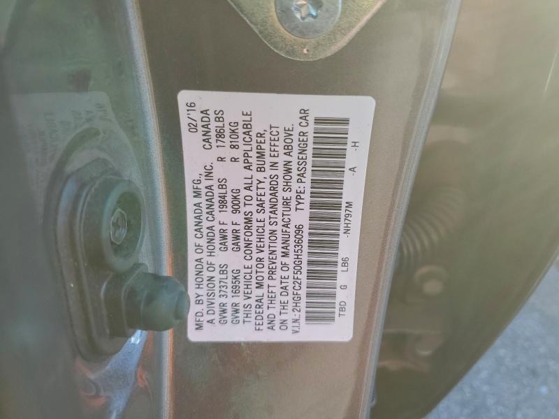 2016 HONDA CIVIC LX #3304530520