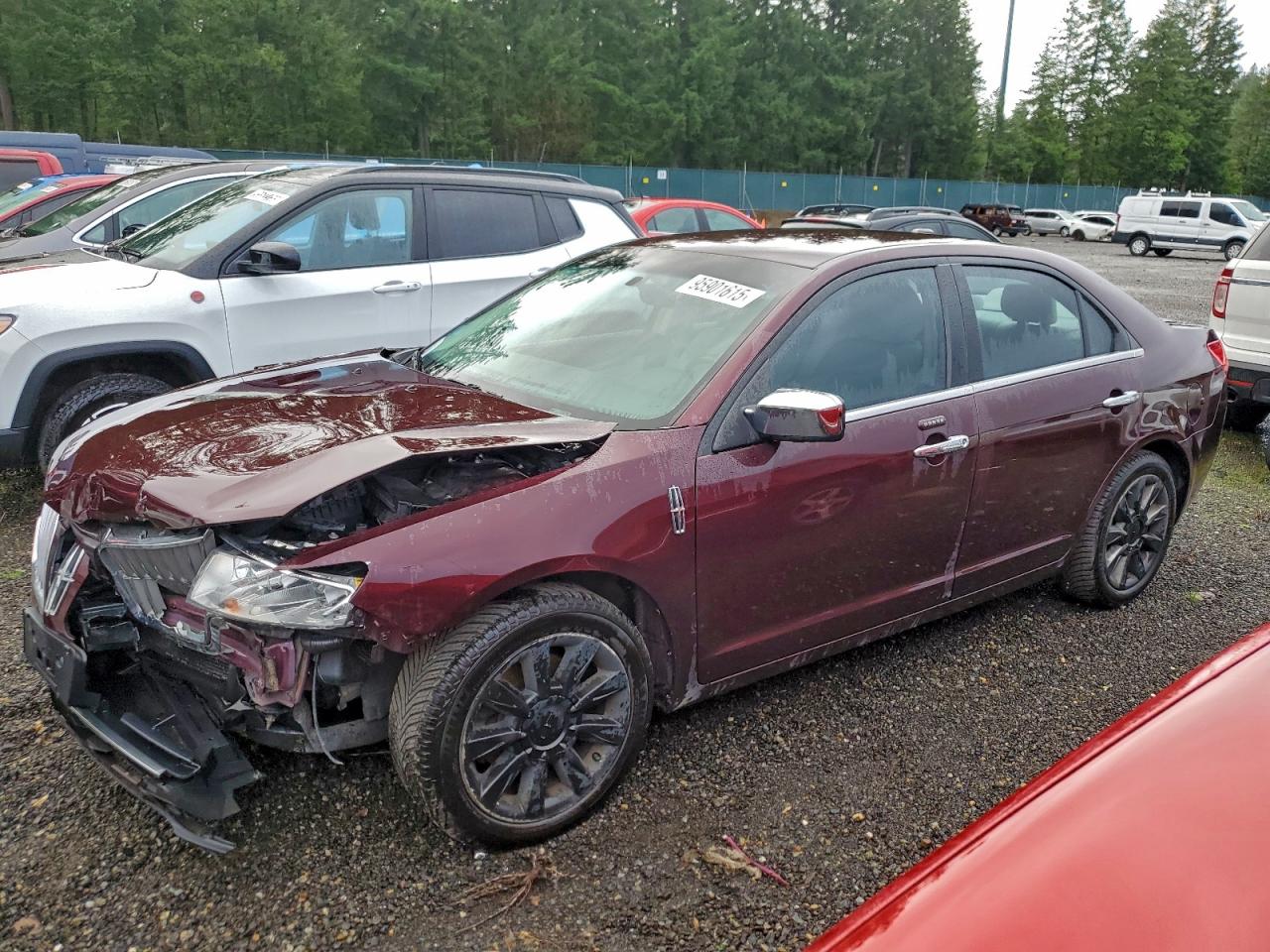 Lot #3315919085 2012 LINCOLN MKZ