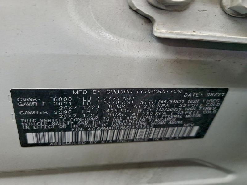 2021 SUBARU ASCENT TOU #3310686739