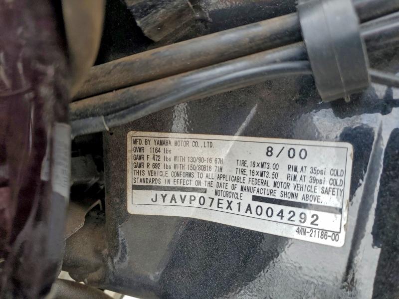 2001 YAMAHA XV1600 ATL #3309578564