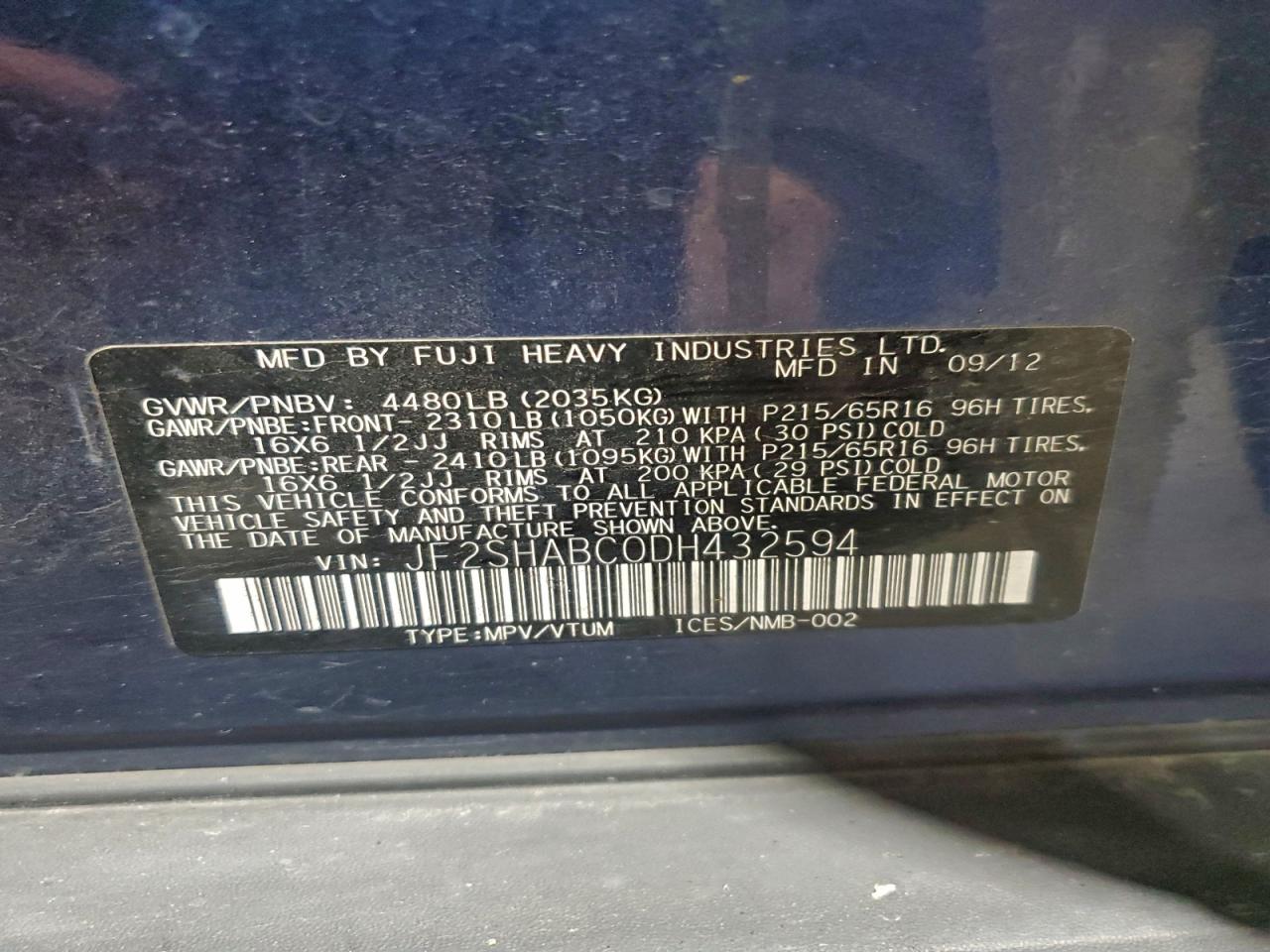 SUBARU FORESTER 2.5X