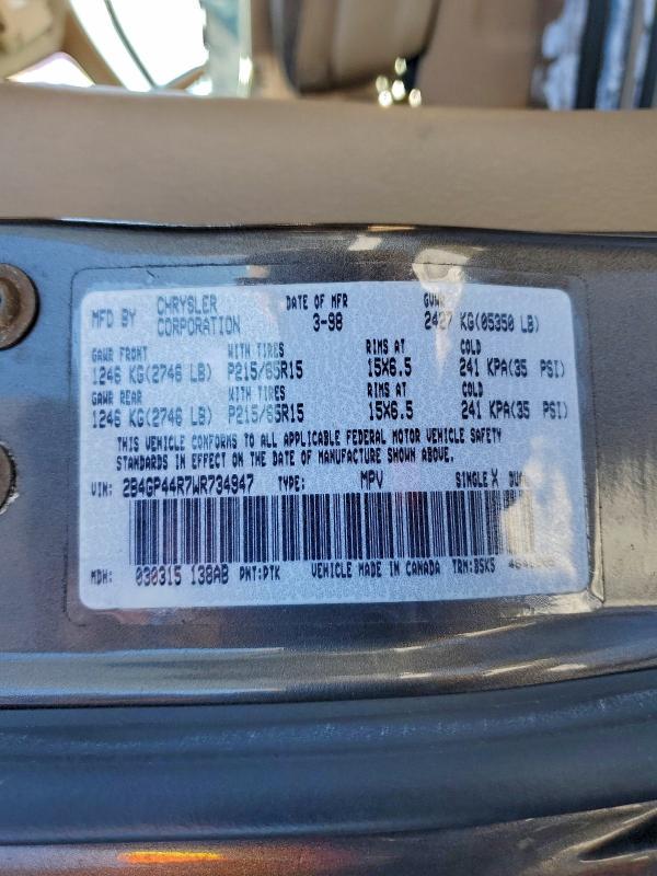 1998 DODGE GRAND CARA #3310388960