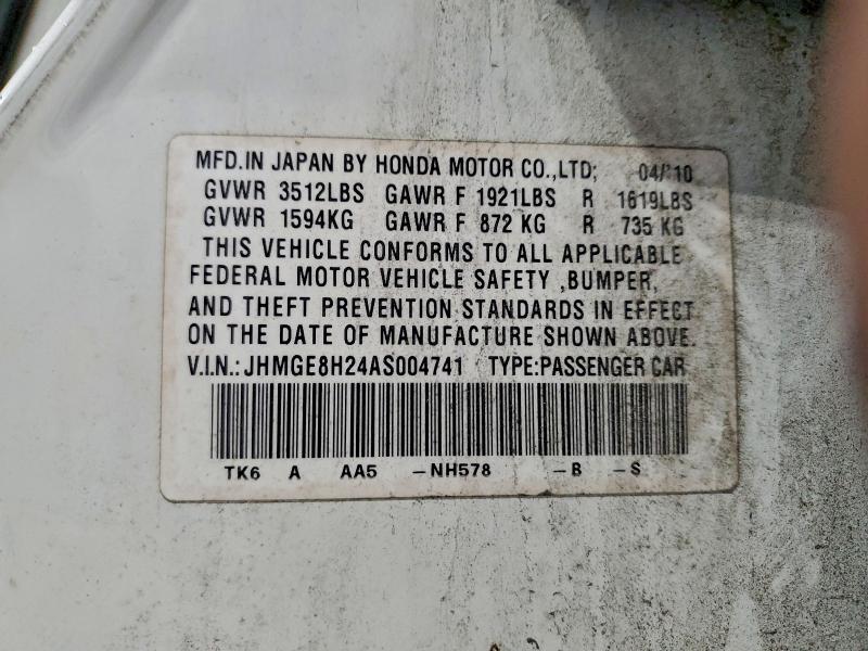 2010 HONDA FIT #3318927938