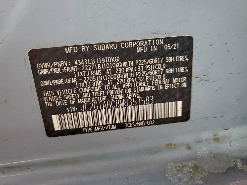 2021 SUBARU CROSSTREK #3312471616