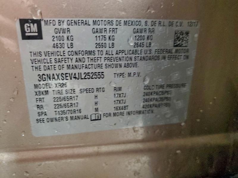 2018 CHEVROLET EQUINOX LT #3308450360