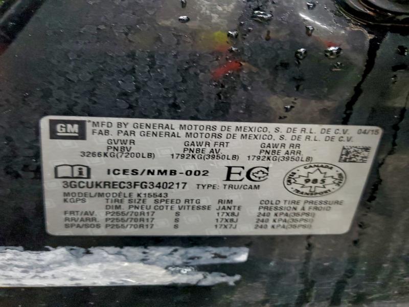 2015 CHEVROLET SILVERADO #3319900155