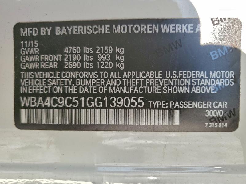 2016 BMW 428 XI GRA #3318968994