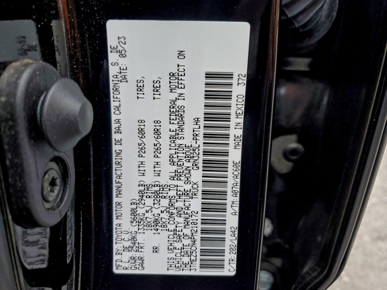 TOYOTA TACOMA DOUBLE CAB